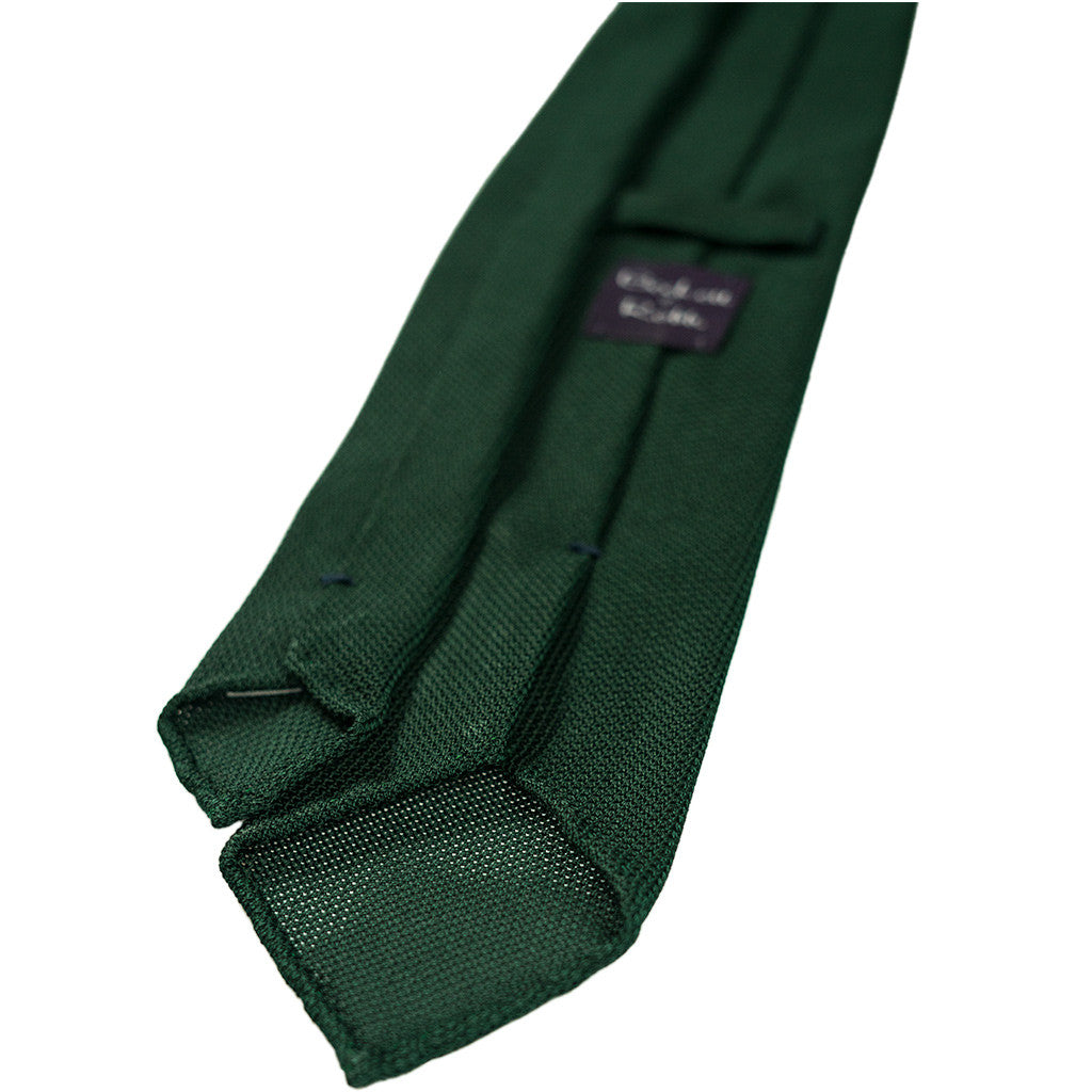 Green Grenadine Tie (Garza Piccola) - Beckett &amp; Robb