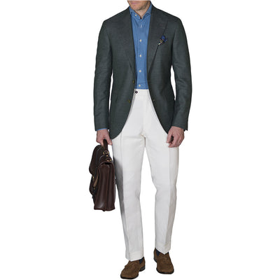 Green Hopsack Sport Coat - Beckett & Robb