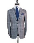 Grey Windowpane Flannel Suit - Beckett & Robb