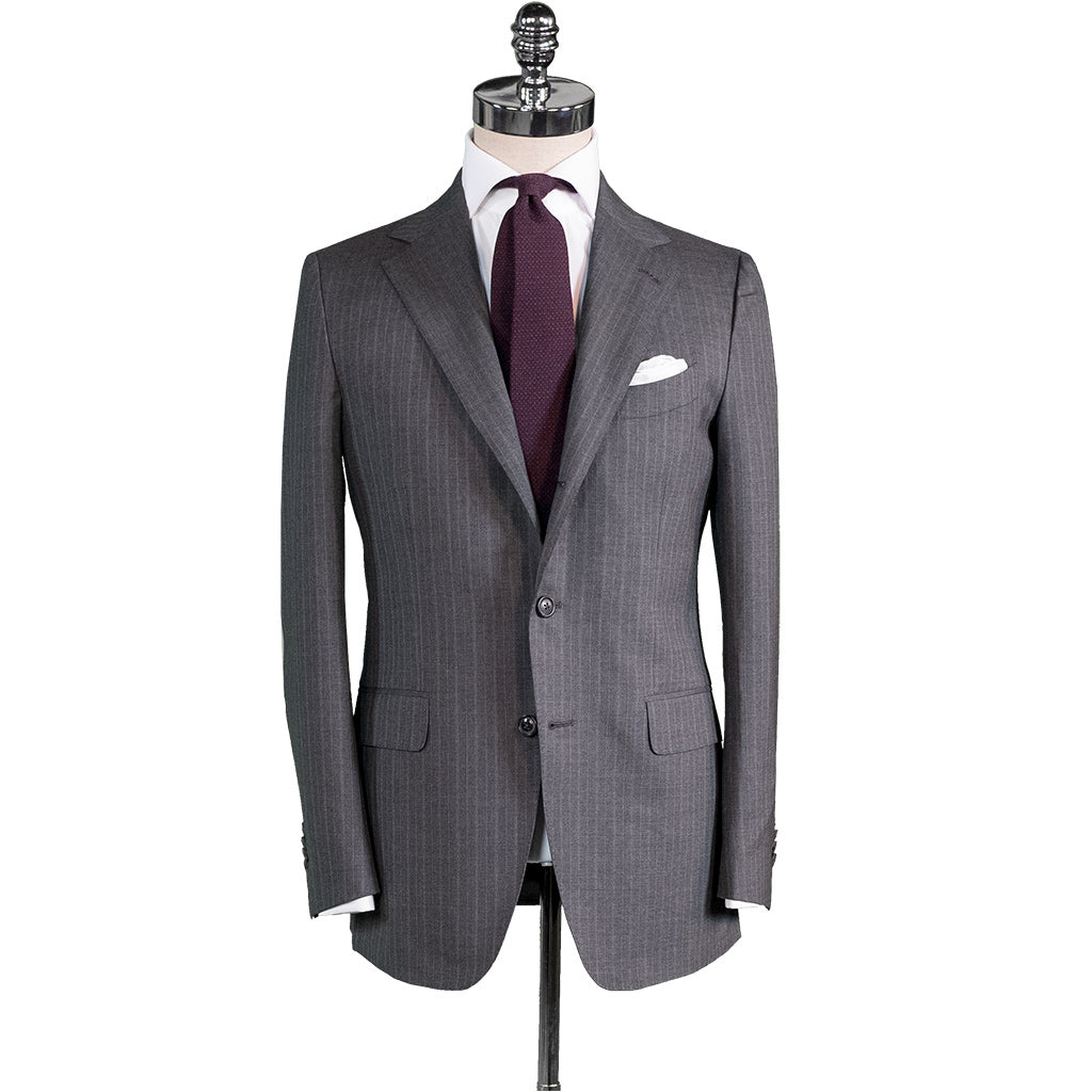 Grey Shadow Stripe Suit - Beckett & Robb