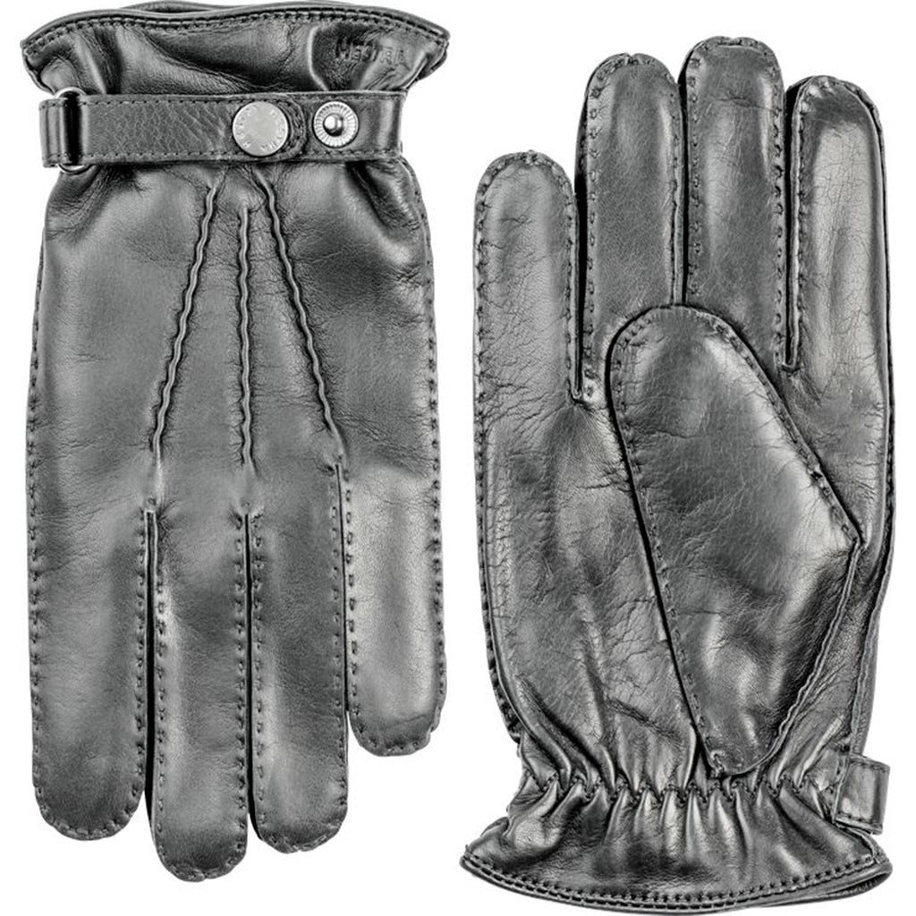 Hestra Leather Gloves - Grey - Beckett &amp; Robb