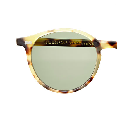 Matte Light Tortoise Acetate Frame - Bottle Green Lenses - Beckett & Robb