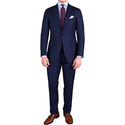 Blue Sharkskin Suit - Beckett & Robb