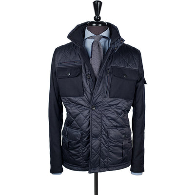 Navy Alpine Quilted Jacket - Beckett & Robb
