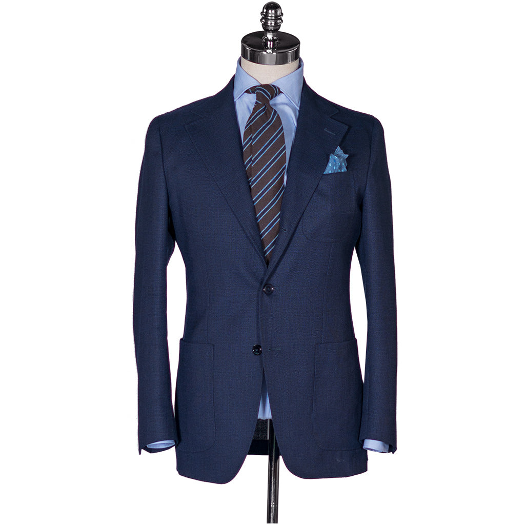 Navy Open Weave Sport Coat - Beckett &amp; Robb