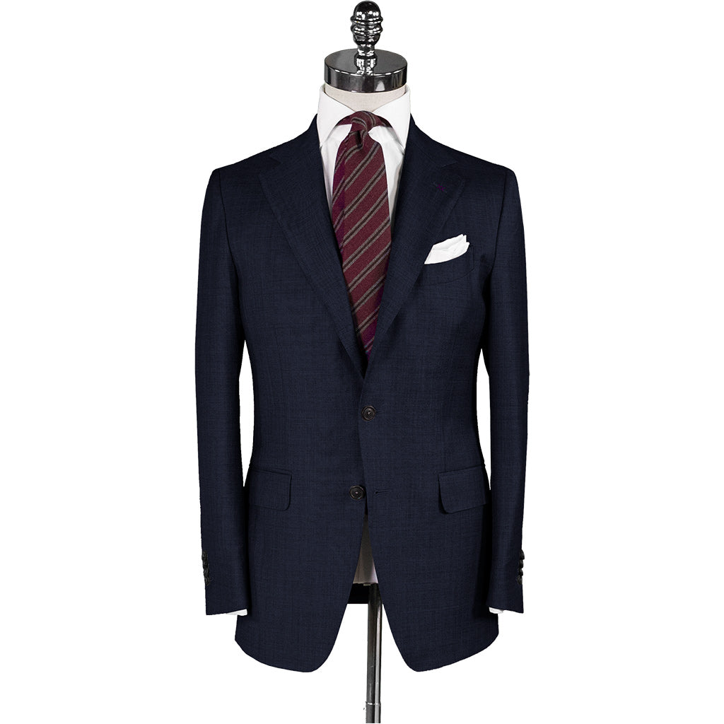 Navy Plain Weave Suit - Beckett & Robb