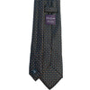 Navy with Orange & Yellow Foulard Silk Tie - Beckett & Robb