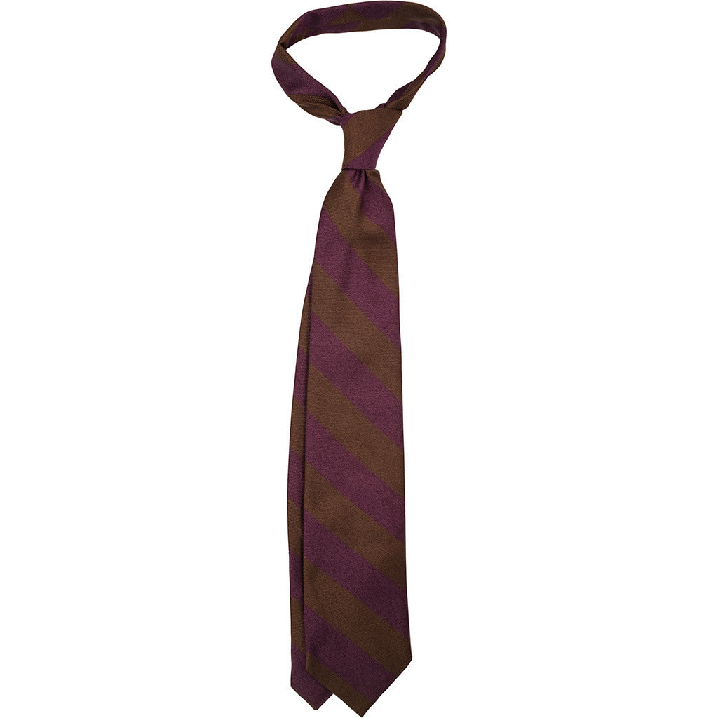 Classic Brown &amp; Purple Tie - Beckett &amp; Robb