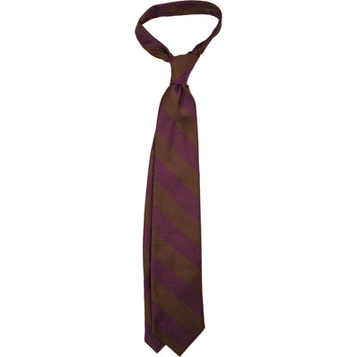 Classic Brown & Purple Tie - Beckett & Robb