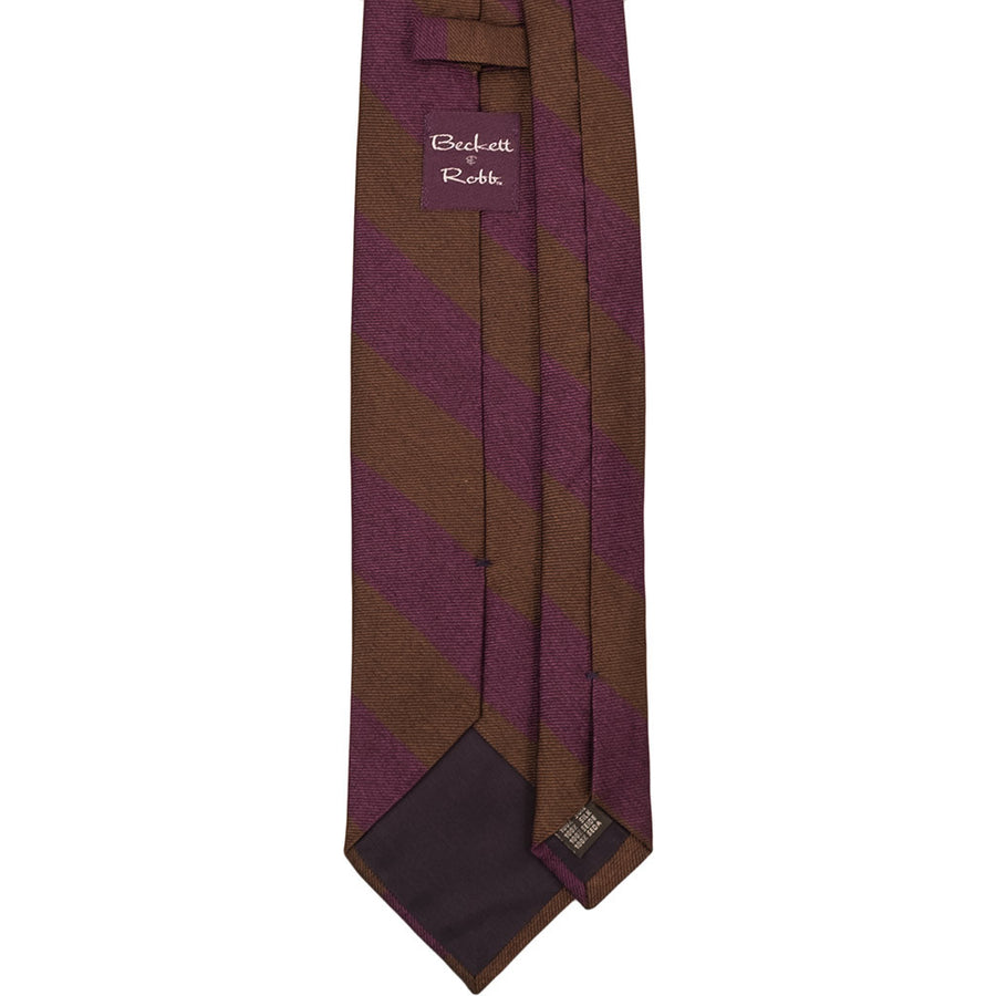 Classic Brown & Purple Tie