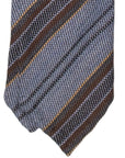 Light Blue Multi-Stripe Wool Tie - Beckett & Robb