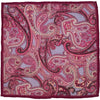 Magenta Paisley Pocket Square - Beckett & Robb