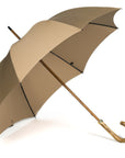 Fox Light Grained Stick Umbrella - Camel Canopy - Beckett & Robb
