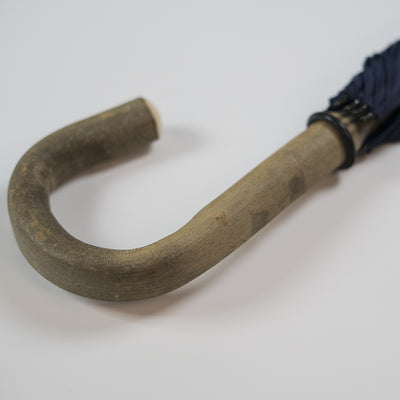 Fox Ash Solid Umbrella - French Navy Canopy - Beckett & Robb