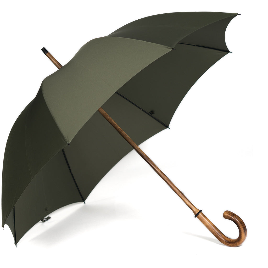 Fox Scorched Maple Solid Umbrella - Olive Canopy - Beckett &amp; Robb