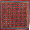 Red Elephant Print Pocket Square - Beckett & Robb