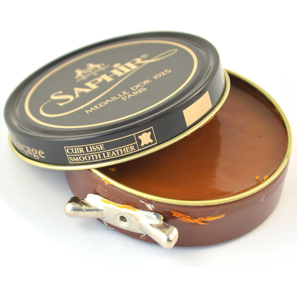 Saphir Light Brown Wax Polish - Beckett &amp; Robb