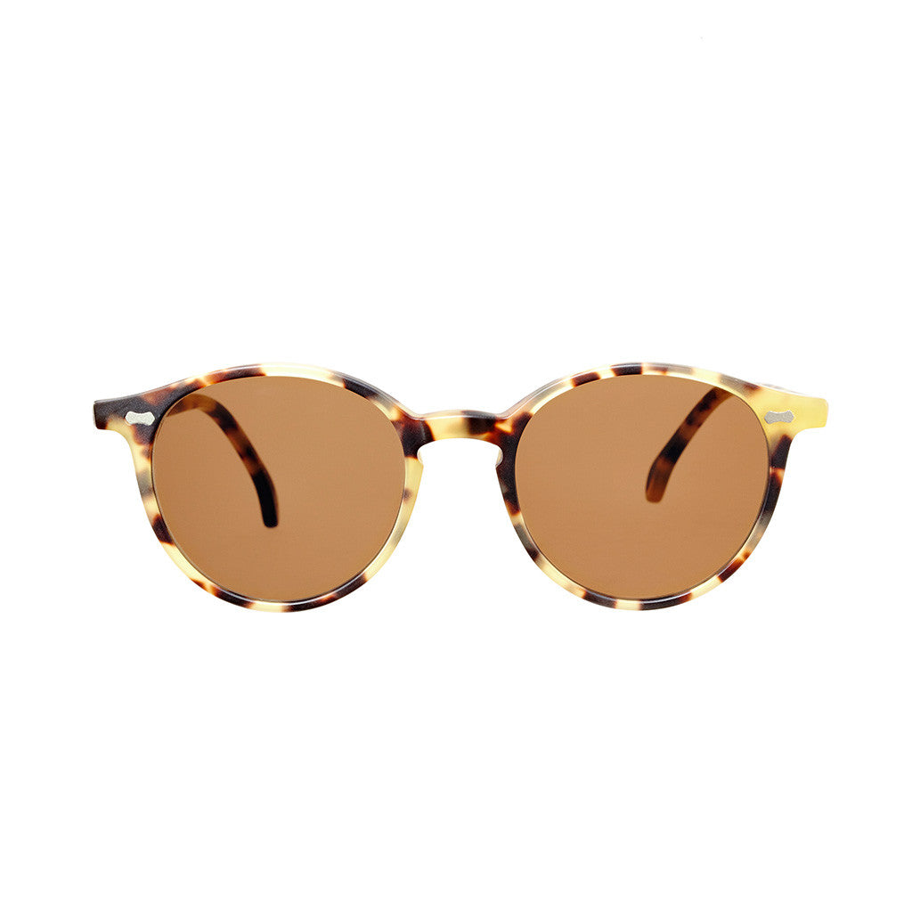 Matte Light Tortoise Acetate Frame - Tobacco Lenses - Beckett & Robb