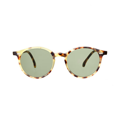Matte Light Tortoise Acetate Frame - Bottle Green Lenses - Beckett & Robb