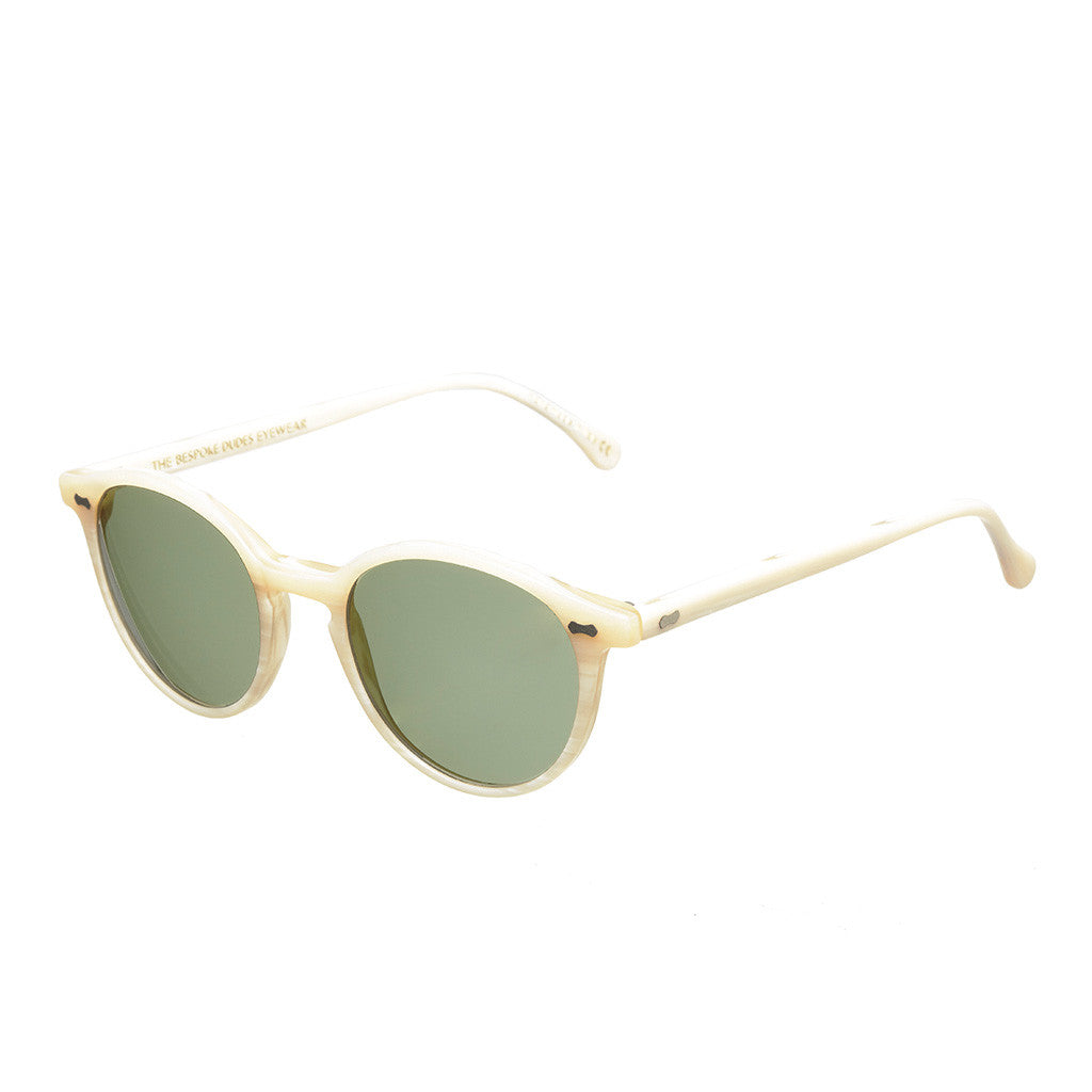 Cran Ivory Frame - Bottle Green Lenses - Beckett &amp; Robb