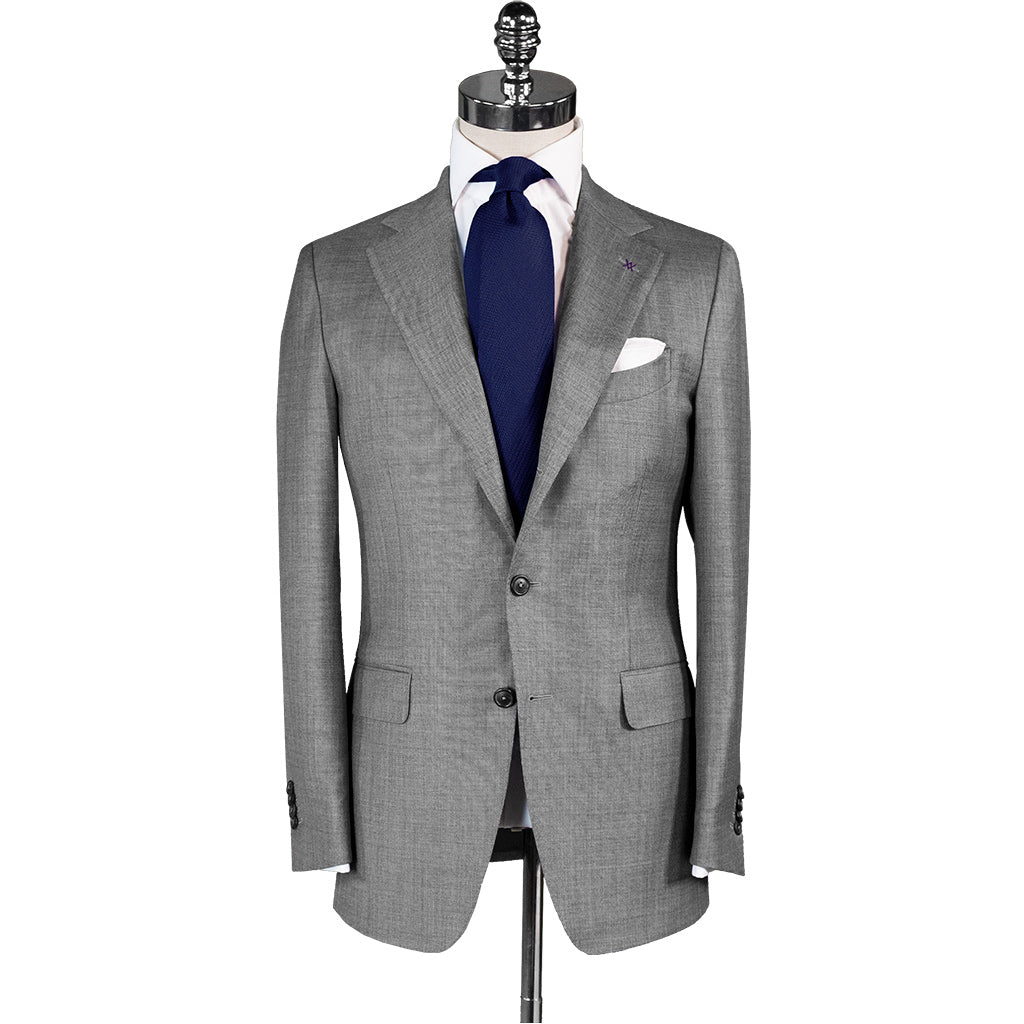 Light Grey Wool/Mohair Suit - Beckett & Robb