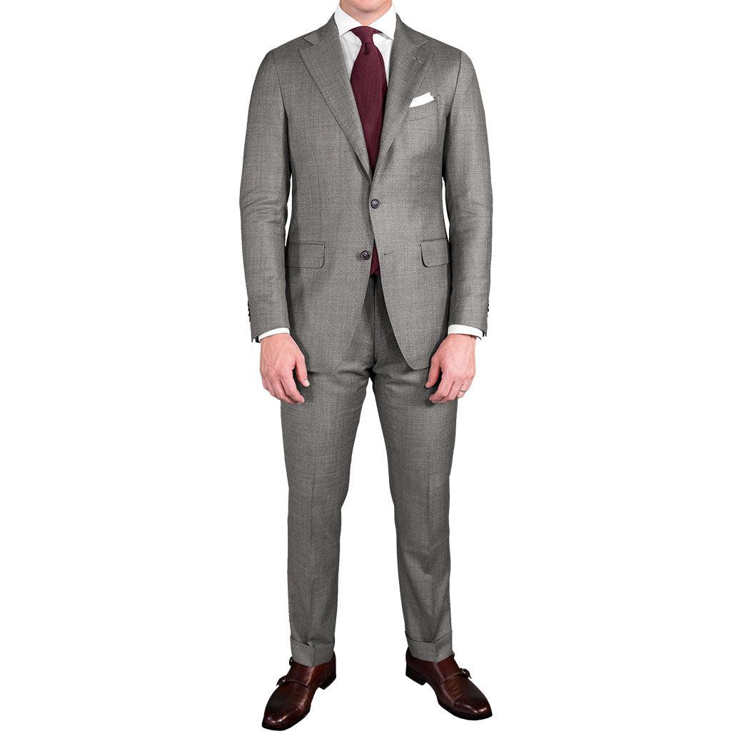 Light Grey Wool/Mohair Suit - Beckett & Robb