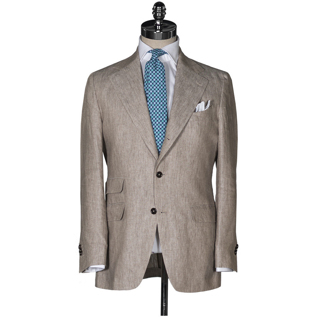 Tan Linen Suit - Beckett & Robb