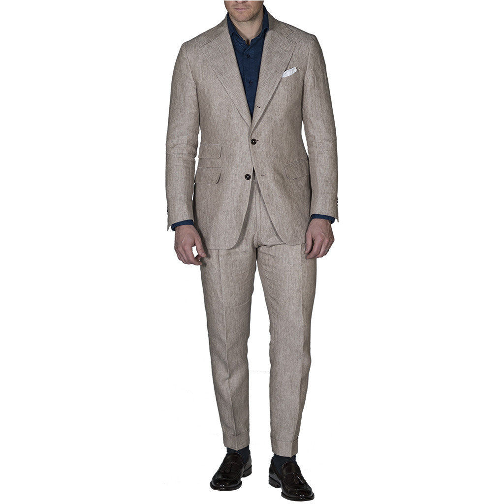 Tan Linen Suit - Beckett & Robb