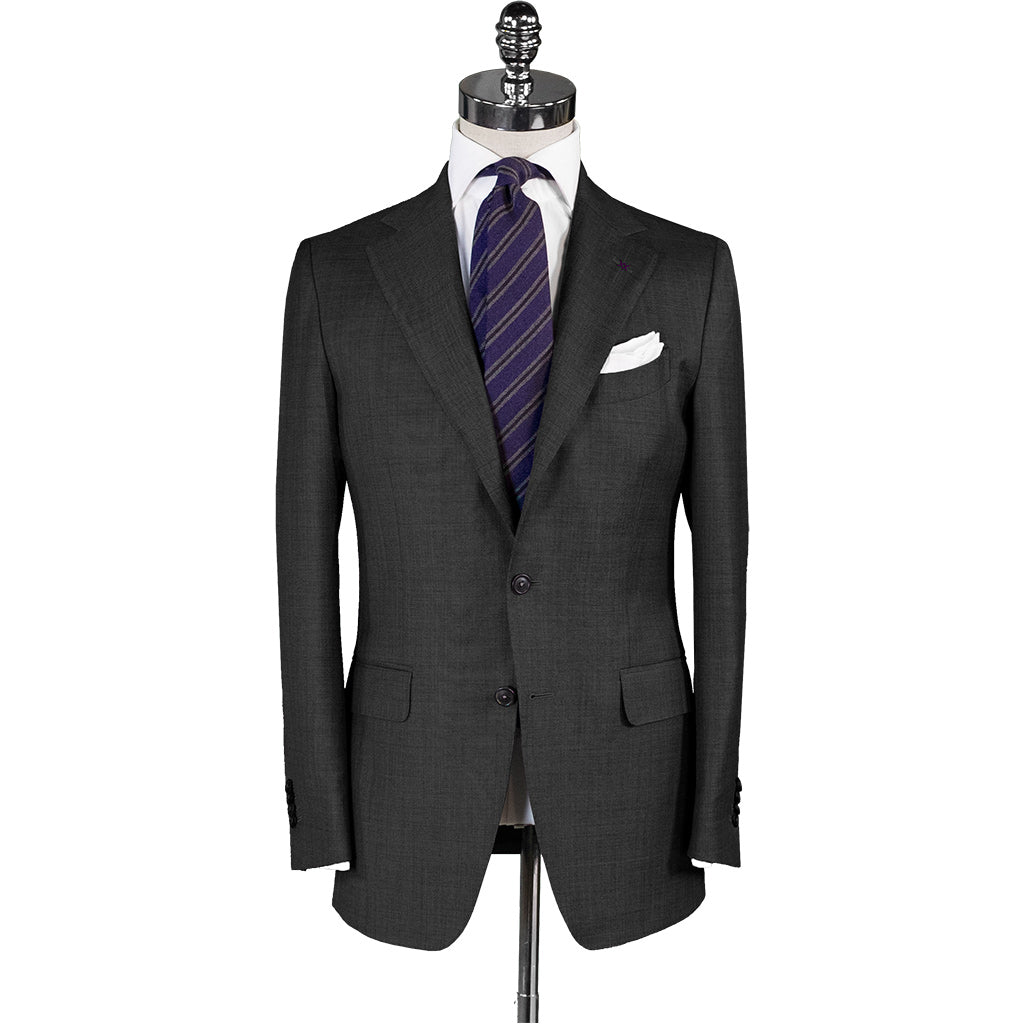 Medium Grey Twill Suit - Beckett & Robb