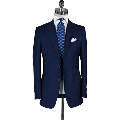 Blue Sharkskin Suit - Beckett & Robb