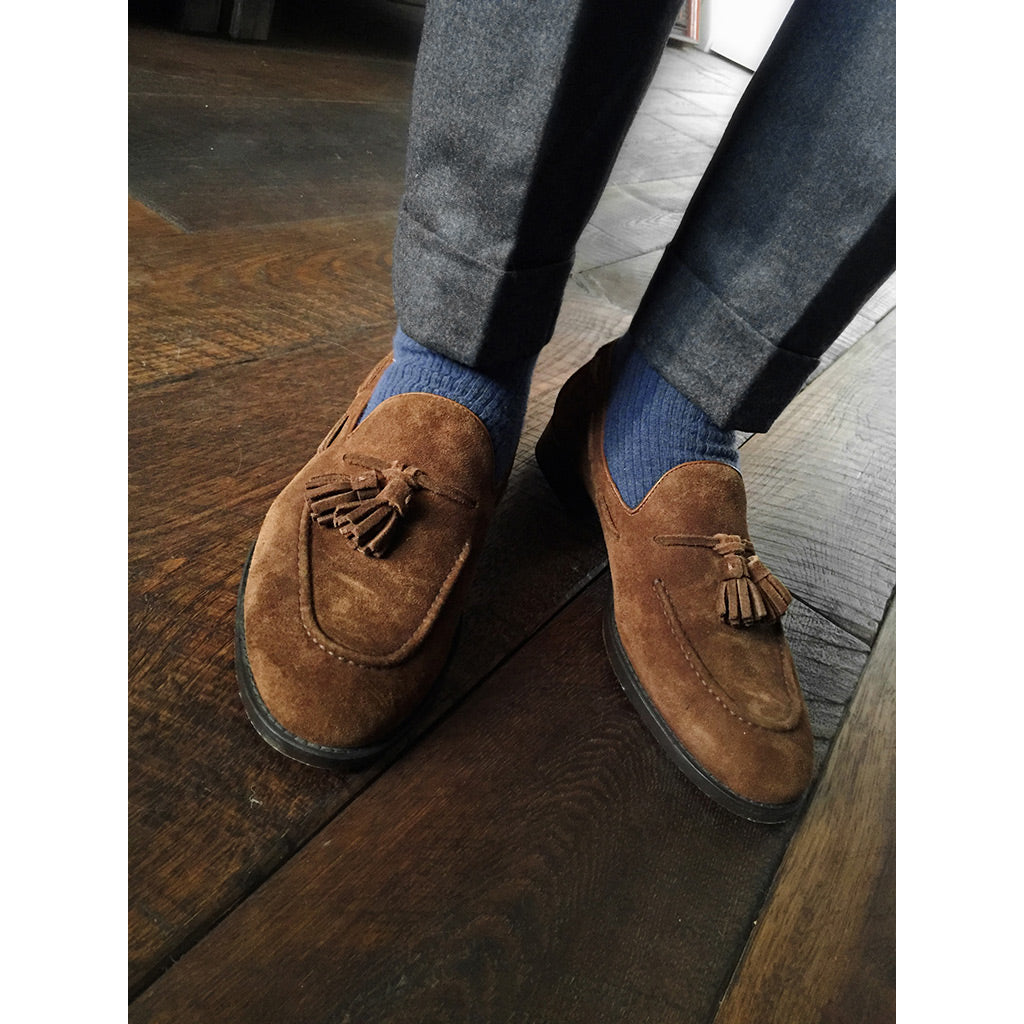 Verona Suede Tassel Loafer - Beckett &amp; Robb