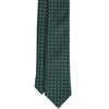 Green & Blue Medallions Foulard Silk Tie - Beckett & Robb