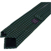 Green & Blue Medallions Foulard Silk Tie - Beckett & Robb