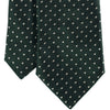 Green Embroidered Pin Dot Silk Tie - Beckett & Robb