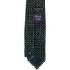 Green Embroidered Pin Dot Silk Tie - Beckett & Robb