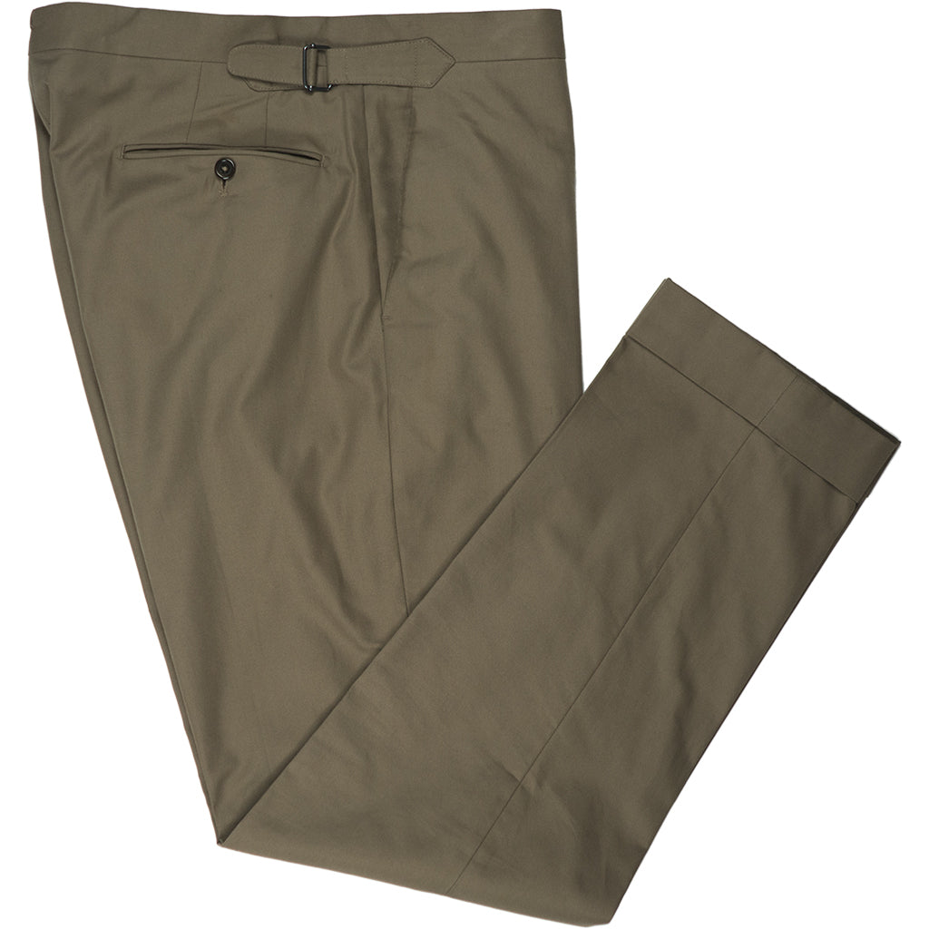 Brown Cotton Trousers - Beckett &amp; Robb