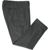 Dark Grey Flannel Cargo Trousers - Beckett & Robb