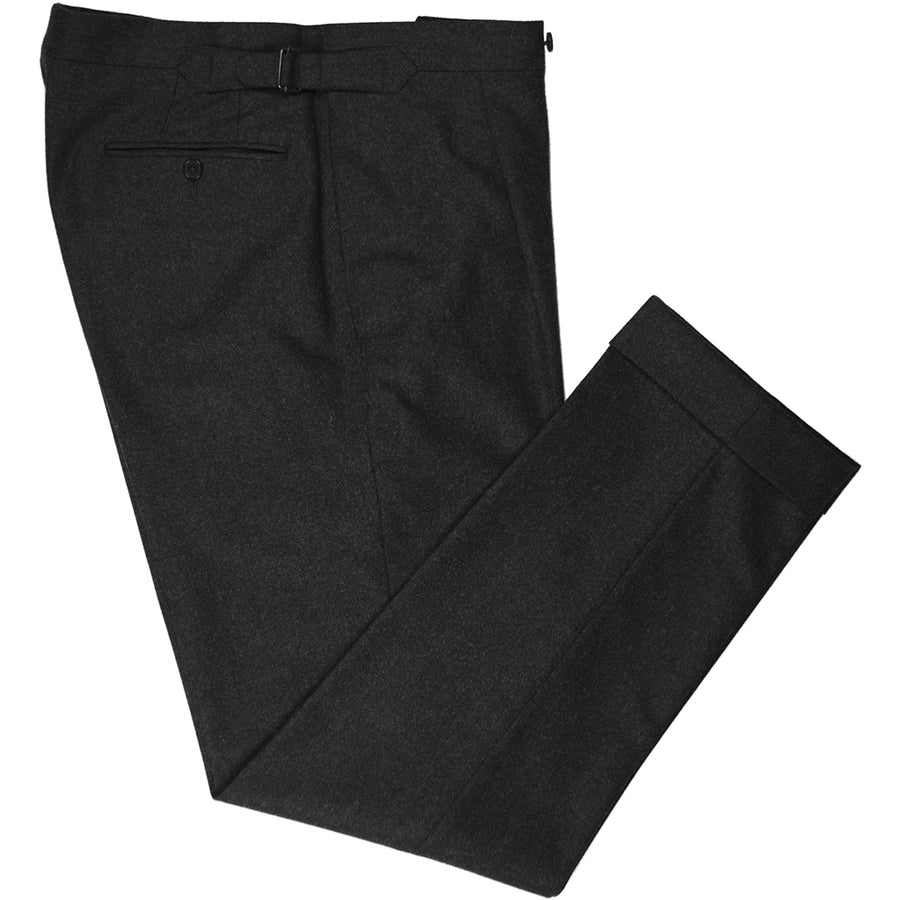 Charcoal Flannel Trousers