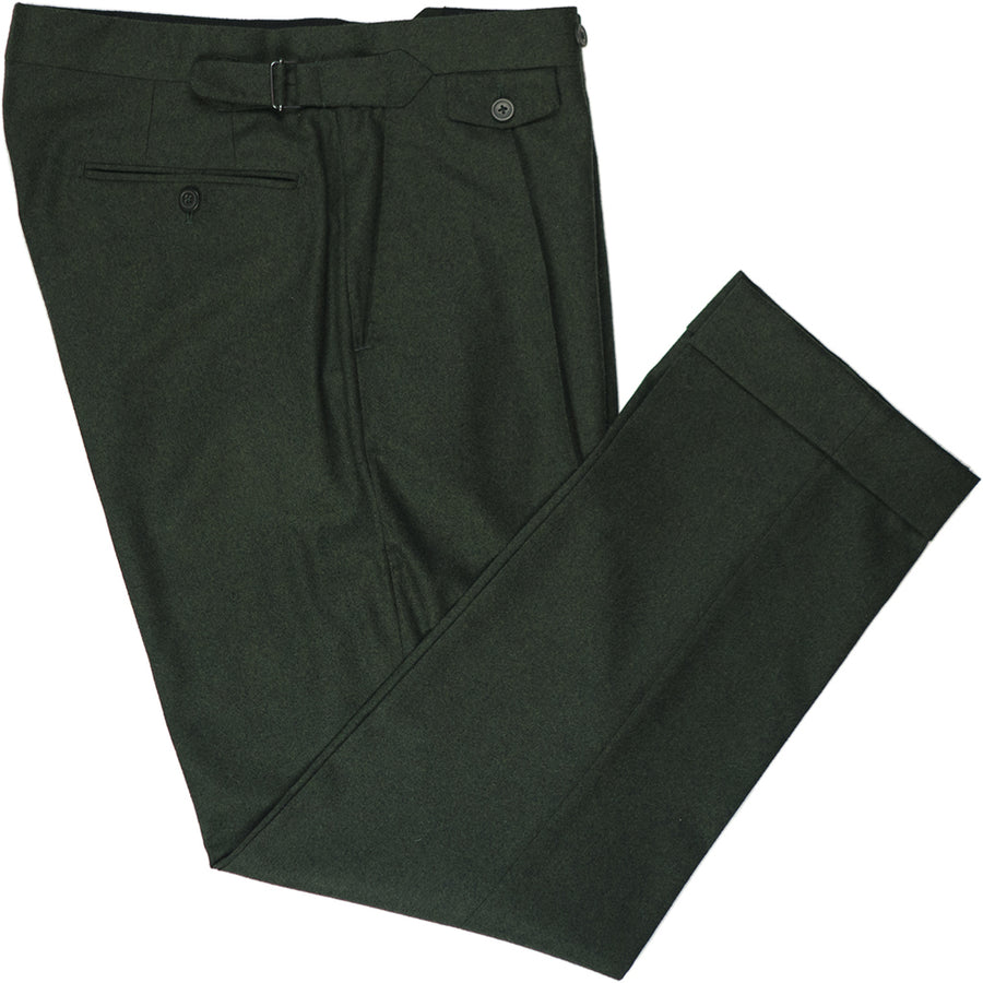 Green Flannel Trousers