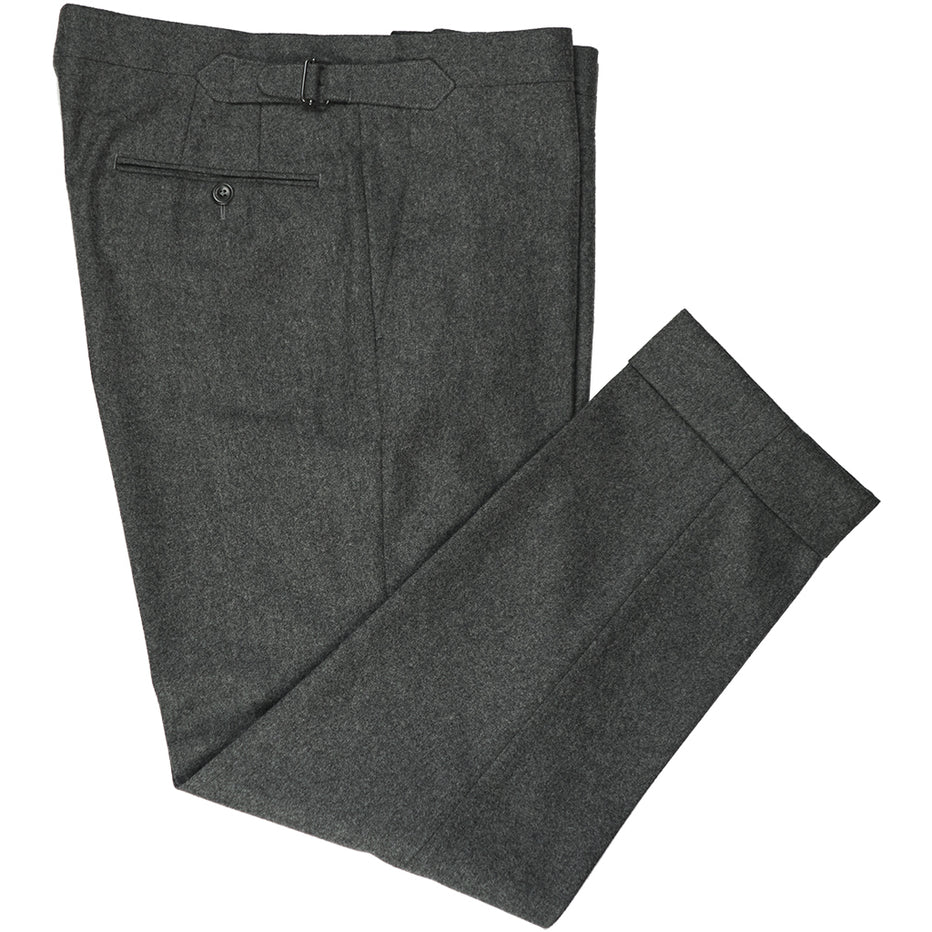Mid Grey Flannel Trousers – Beckett & Robb