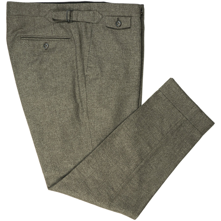Oatmeal Flannel Trousers - Beckett & Robb