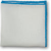Aqua Hand-Rolled Linen Pocket Square - Beckett & Robb