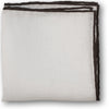 Brown Hand-Rolled Linen Pocket Square - Beckett & Robb