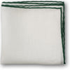 Green Hand-Rolled Linen Pocket Square - Beckett & Robb