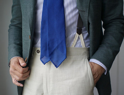 Royal Blue Grenadine Tie (Garza Piccola) - Beckett & Robb